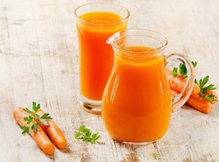 The carrot juice